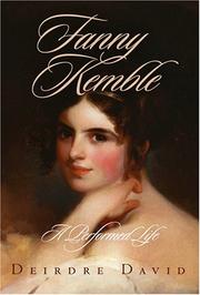 Cover of: Fanny Kemble by Deirdre David