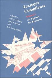 Cover of: Taxpayer Compliance, Volume 1: An Agenda for Research (Law in Social Context)