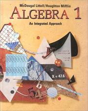 Cover of: Algebra 1: An Integrated Approach
