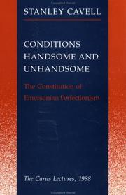 Cover of: Conditions Handsome and Unhandsome by Stanley Cavell