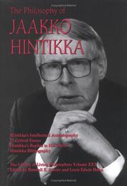 Cover of: The Philosophy of Jaakko Hintikka (The Library of Living Philosophers) by 