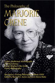 Cover of: The Philosophy of Marjorie Grene (Library of Living Philosophers)