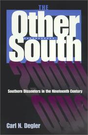 Cover of: The other South by Carl N. Degler