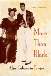 Cover of: More than Black: Afro-Cubans in Tampa