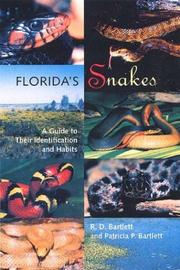Cover of: Florida's Snakes by Richard D. Bartlett, Patricia Bartlett