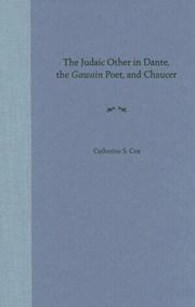 Cover of: The Judaic other in Dante, the Gawain poet, and Chaucer