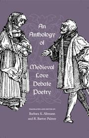 Cover of: An anthology of medieval love debate poetry