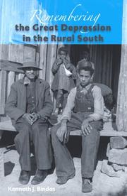 Cover of: Remembering the Great Depression in the Rural South