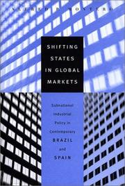 Cover of: Shifting States in Global Markets: Subnational Industrial Policy in Contemporary Brazil and Spain