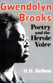 Cover of: Gwendolyn Brooks by D. H. Melhem