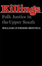 Cover of: Killings | William Lynwood Montell