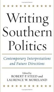 Cover of: Writing Southern Politics | 