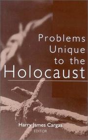 Cover of: Problems Unique to the Holocaust