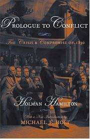 Cover of: Prologue to conflict
