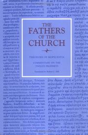 Cover of: Commentary on the Twelve Prophets (Fathers of the Church)
