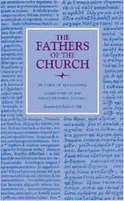 Cover of: Commentary on the Twelve Minor Prophets (Fathers of the Church)