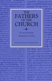 Cover of: Fathers of the Church: Saint Augustine : The Retractions (Fathers of the Church)