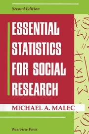 Cover of: Essential statistics for social research