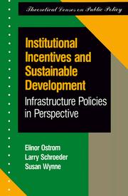 Cover of Institutional incentives and sustainable development