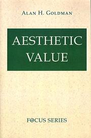 Cover of: Aesthetic value