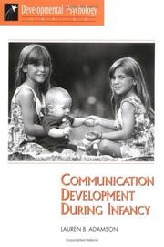 Cover of: Communctn Develd Duri INF PB (Developmental Psychology Series)