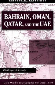 Cover of: Bahrain, Oman, Qatar, and the UAE: challenges of security