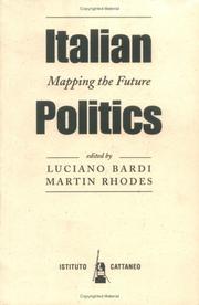 Cover of: Italian Politics: Mapping the Future (Italian Politics Series)
