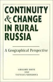 Cover of: Continuity and Change in Rural Russia by Grigory Ioffe, Tatyana Nefedova