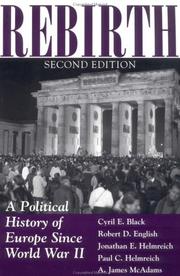 Cover of: Rebirth: a political history of Europe since World War II