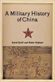 Cover of: A Military History of China by David Graff         , Robin D. S. Higham