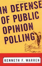 Cover of: In Defense of Public Opinion Polling by Kenneth Warren