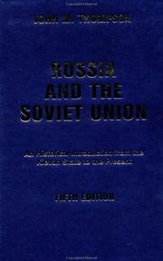 Cover of: Russia and the Soviet Union by John M. Thompson, John M. Thompson