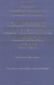Cover of: Campaigns and Elections American Style (Transforming American Politics) by 