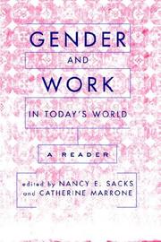 Cover of: Gender and Work in Today's World by 