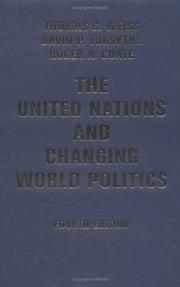 The United Nations and changing world politics by Thomas George Weiss