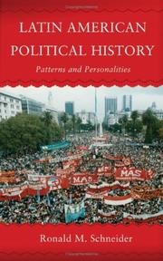 Cover of: Latin American Political History by Ronald M. Schneider