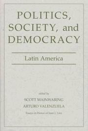 Cover of: Politics, society, and democracy.