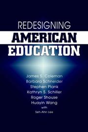 Cover of: Redesigning American Education