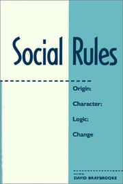 Social Rules by David Braybrooke