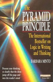 Cover of: The Pyramid Principle | Barbara Minto