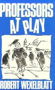 Cover of: Professors at play: essays