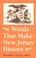 Cover of: Words That Make New Jersey History