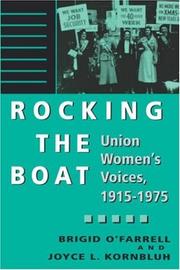 Cover of: Rocking the boat by Brigid O'Farrell and Joyce L. Kornbluh [editors].