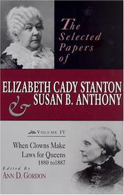 Cover of Selected Papers of Elizabeth Cady Stanton and Susan B. Anthony