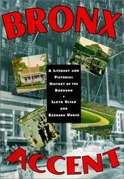 Cover of: Bronx accent by [compiled by] Lloyd Ultan and Barbara Unger.
