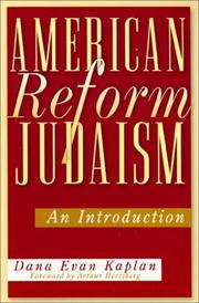 Cover of: American Reform Judaism by Dana Evan Kaplan