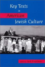 Cover of: Key Texts in American Jewish Culture