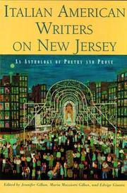 Cover of: Italian American Writers on New Jersey by Jennifer Gillan, Maria M. Gillan, Edvige Giunta