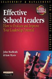 Cover of: Effective School Leaders (School Leadership & Management)