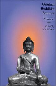 Cover of: Original Buddhist Sources by Carl Olson
